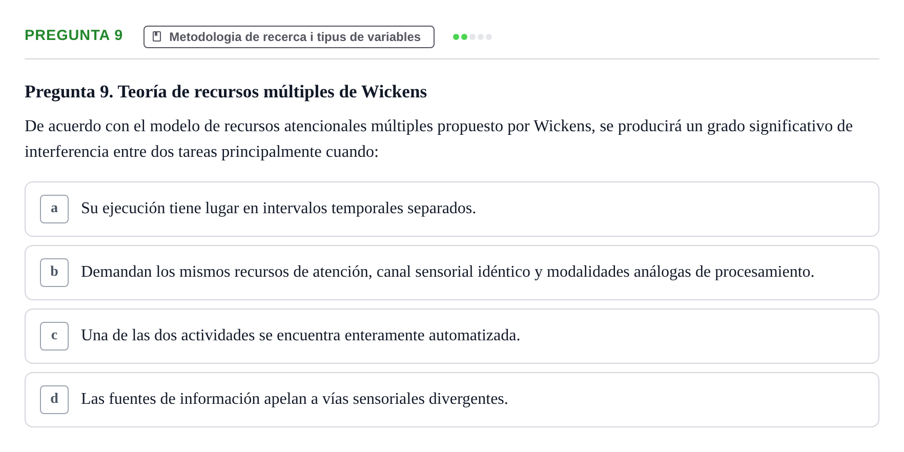 Enunciado: Pregunta 9