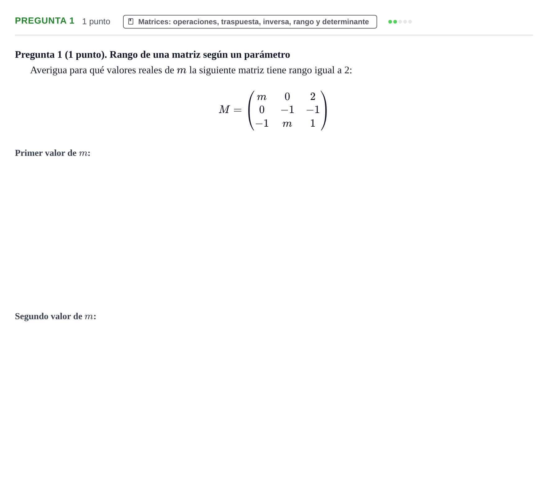 Enunciado: Pregunta 1 · Fundamentos de Matemáticas UOC Juny 2021