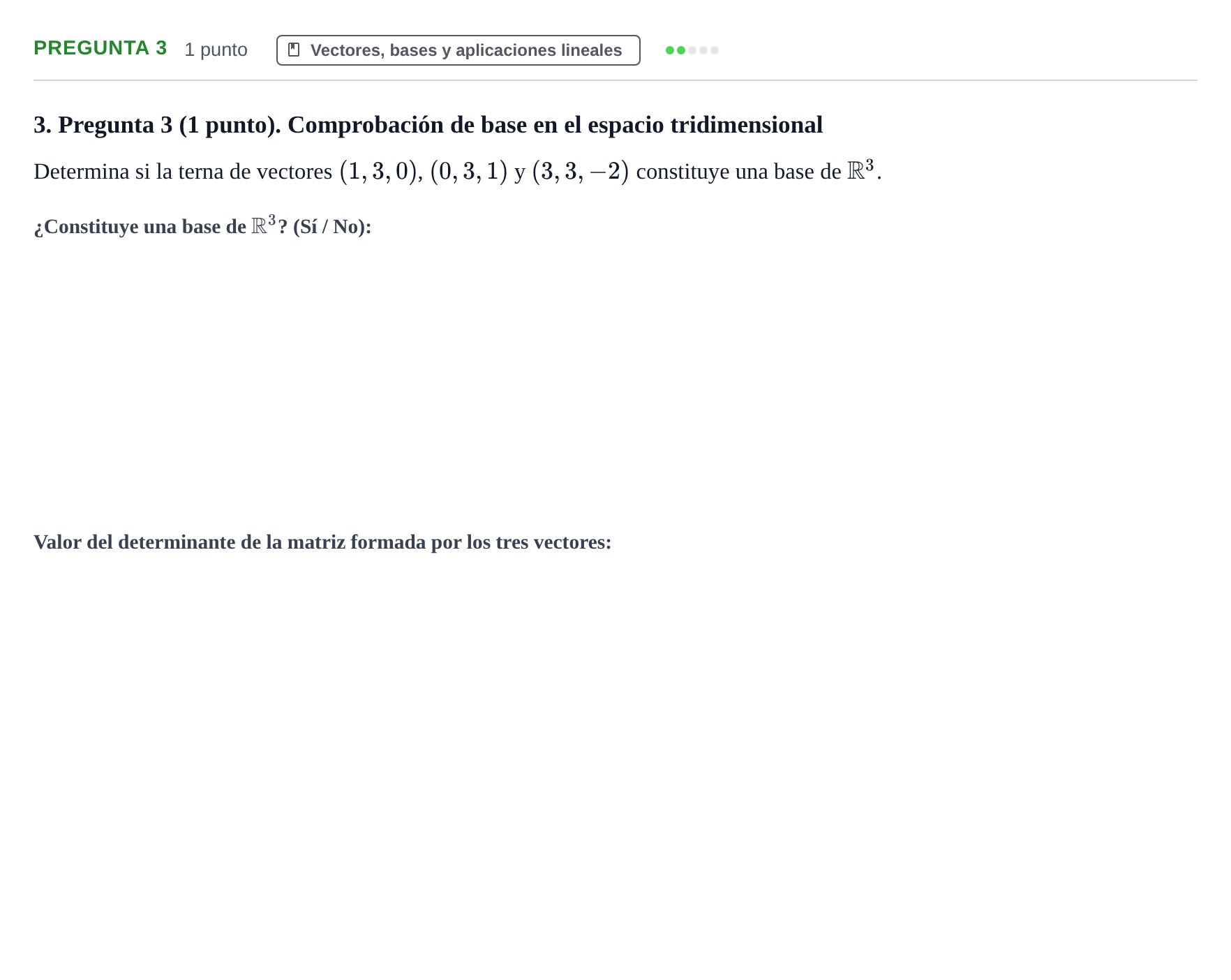 Enunciado: Pregunta 3 · Fundamentos de Matemáticas UOC Juny 2021