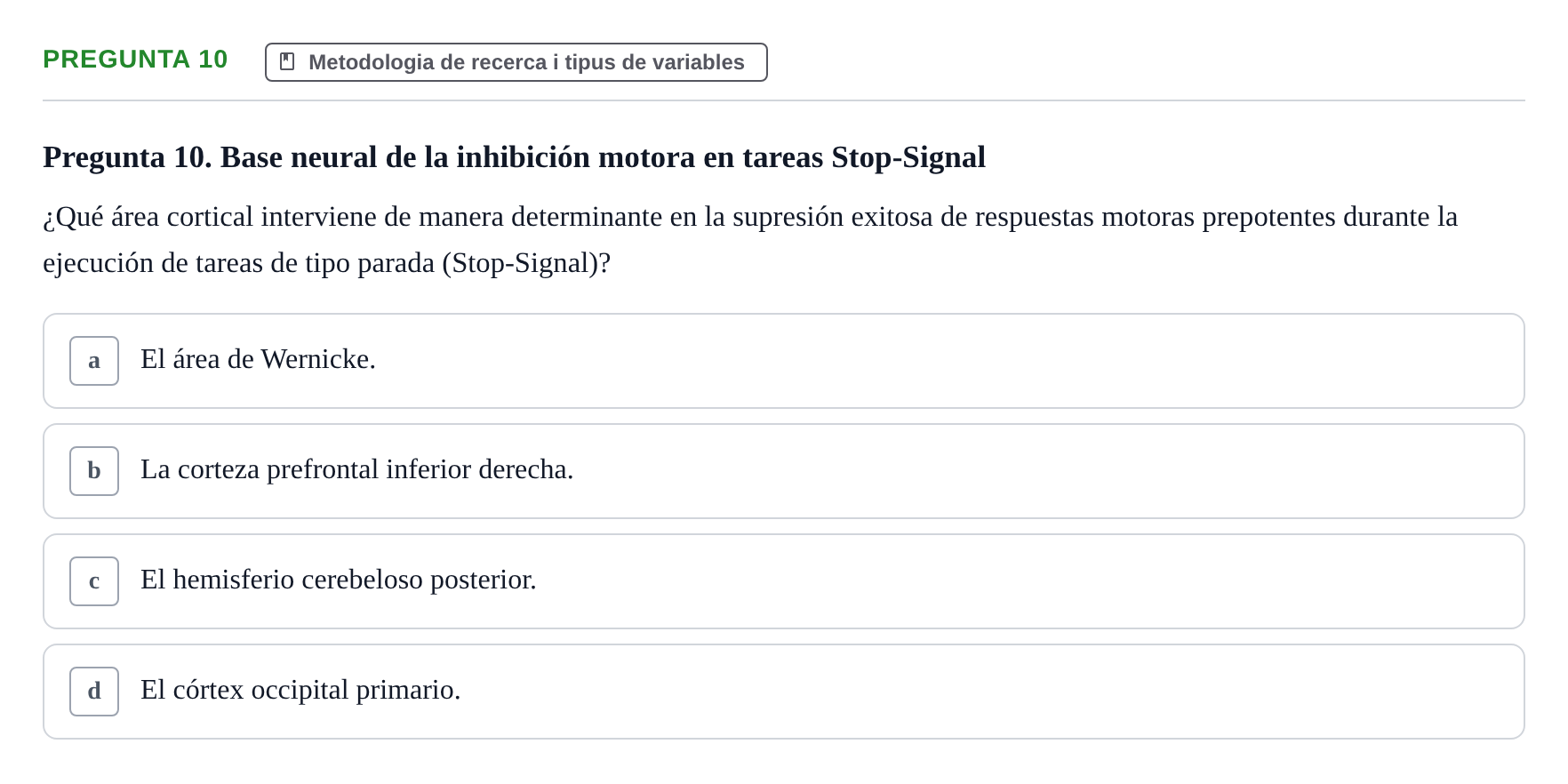 Enunciado: Pregunta 10