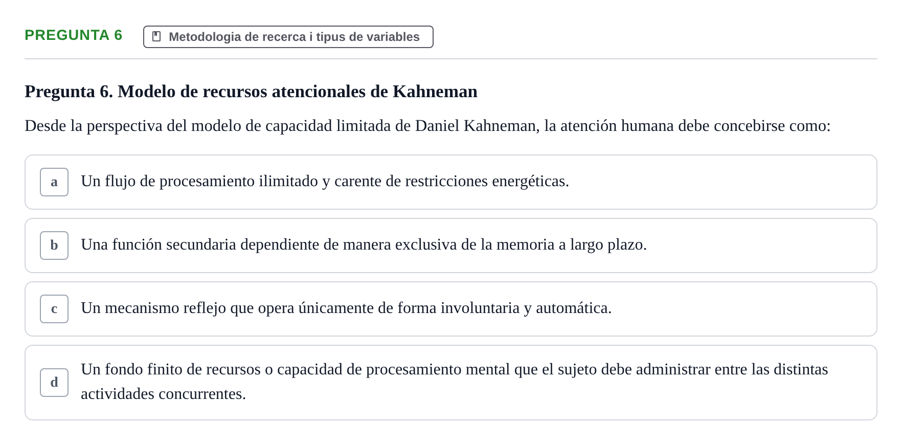 Enunciado: Pregunta 6