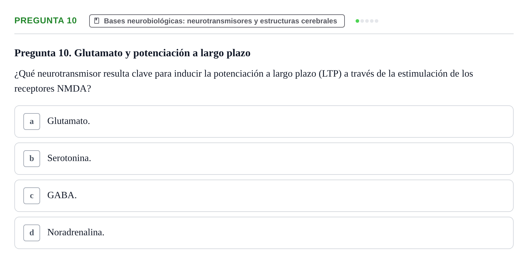 Enunciado: Pregunta 10