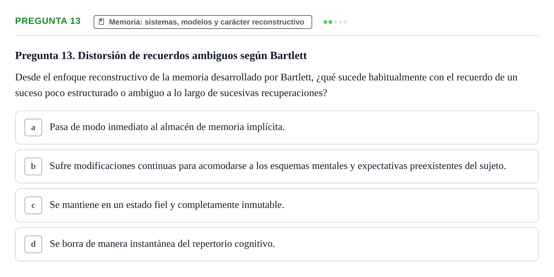 Enunciado: Pregunta 13