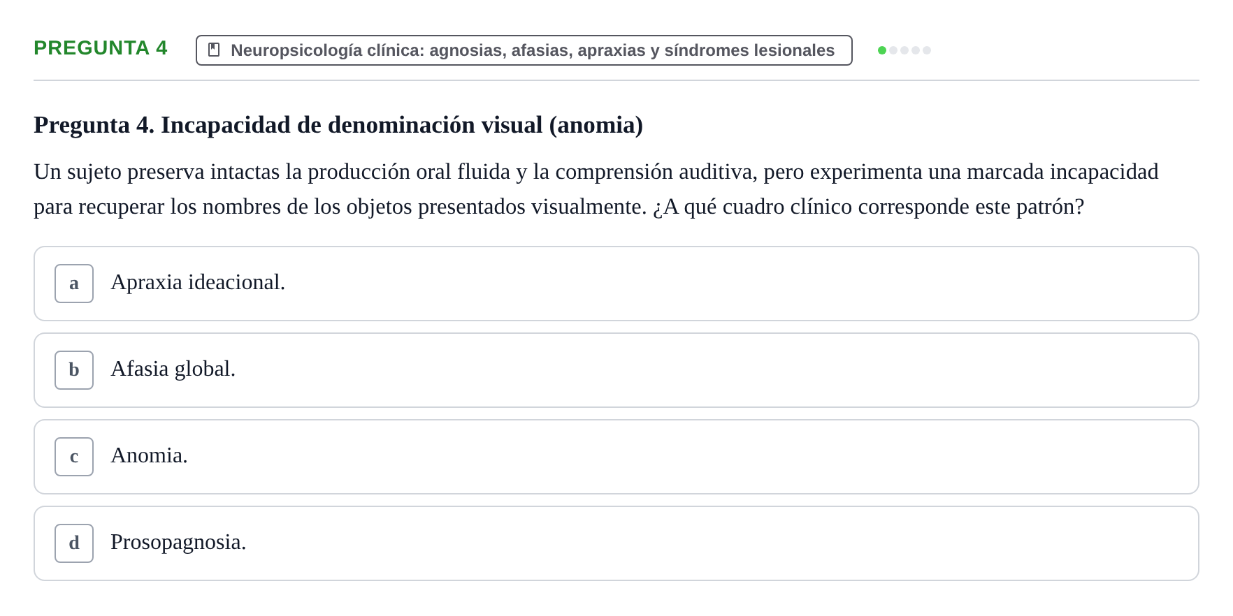 Enunciado: Pregunta 4