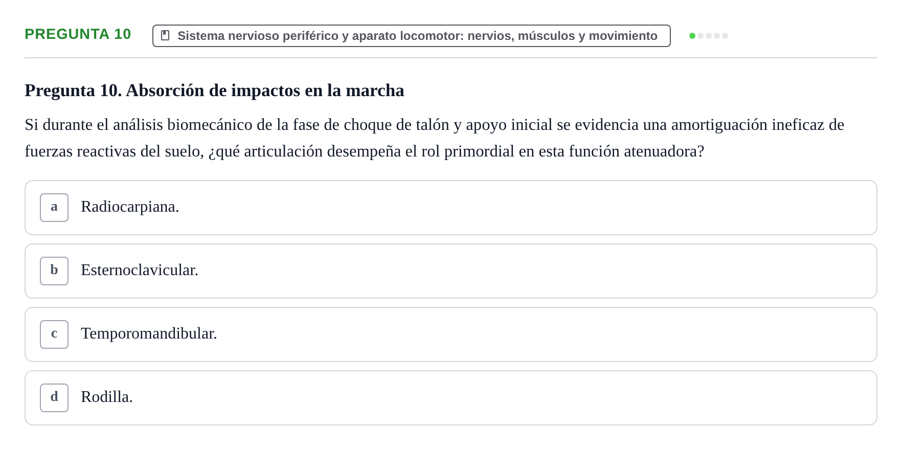 Enunciado: Pregunta 10
