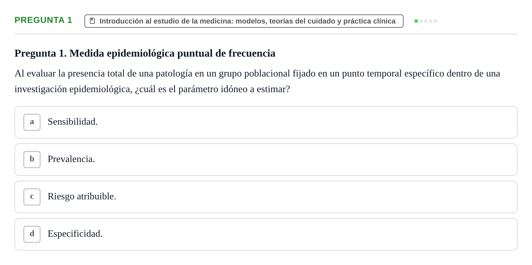 Enunciado: Pregunta 1