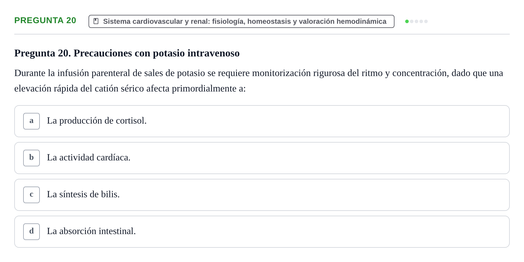 Enunciado: Pregunta 20
