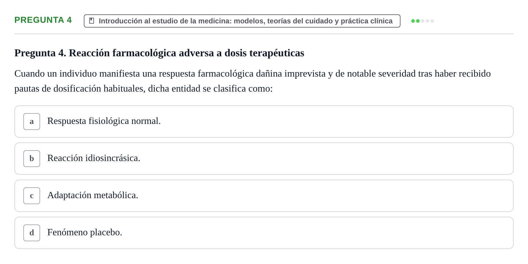Enunciado: Pregunta 4