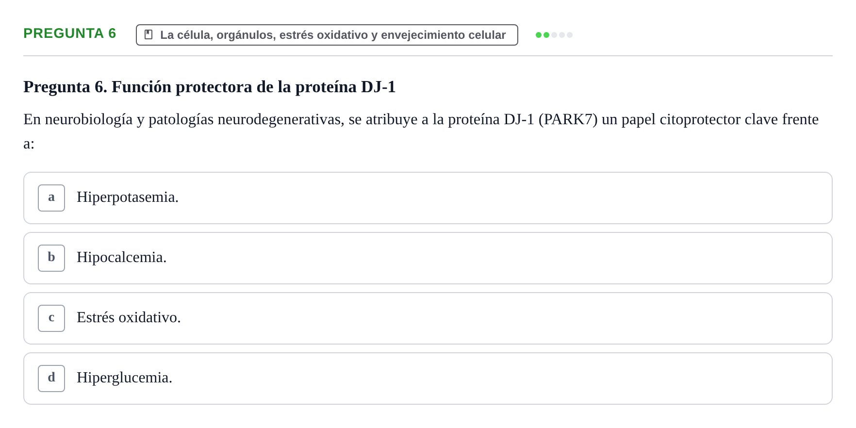 Enunciado: Pregunta 6