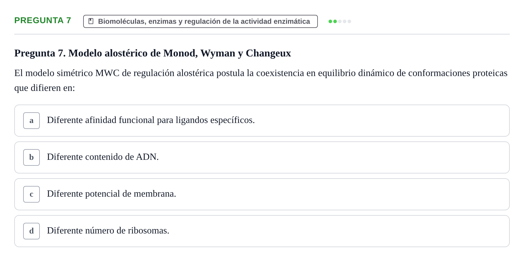 Enunciado: Pregunta 7