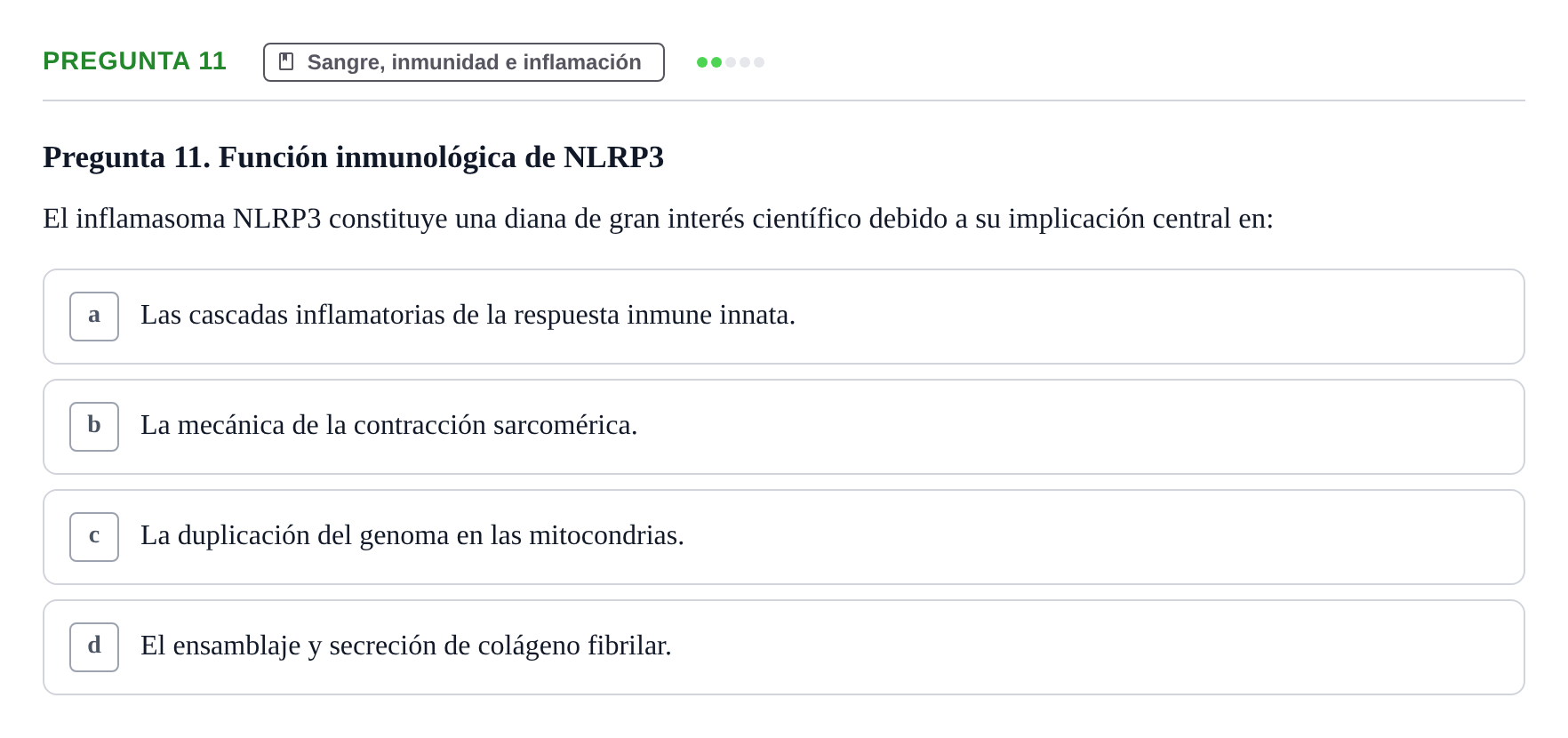 Enunciado: Pregunta 11
