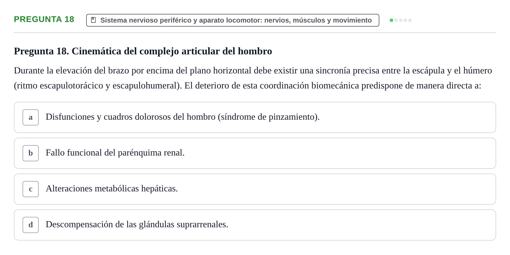 Enunciado: Pregunta 18