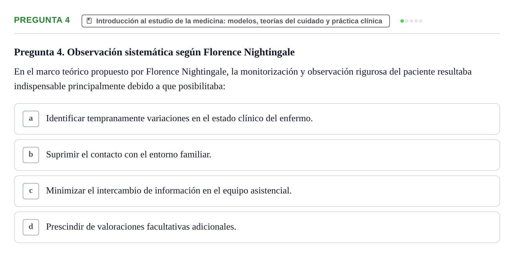 Enunciado: Pregunta 4