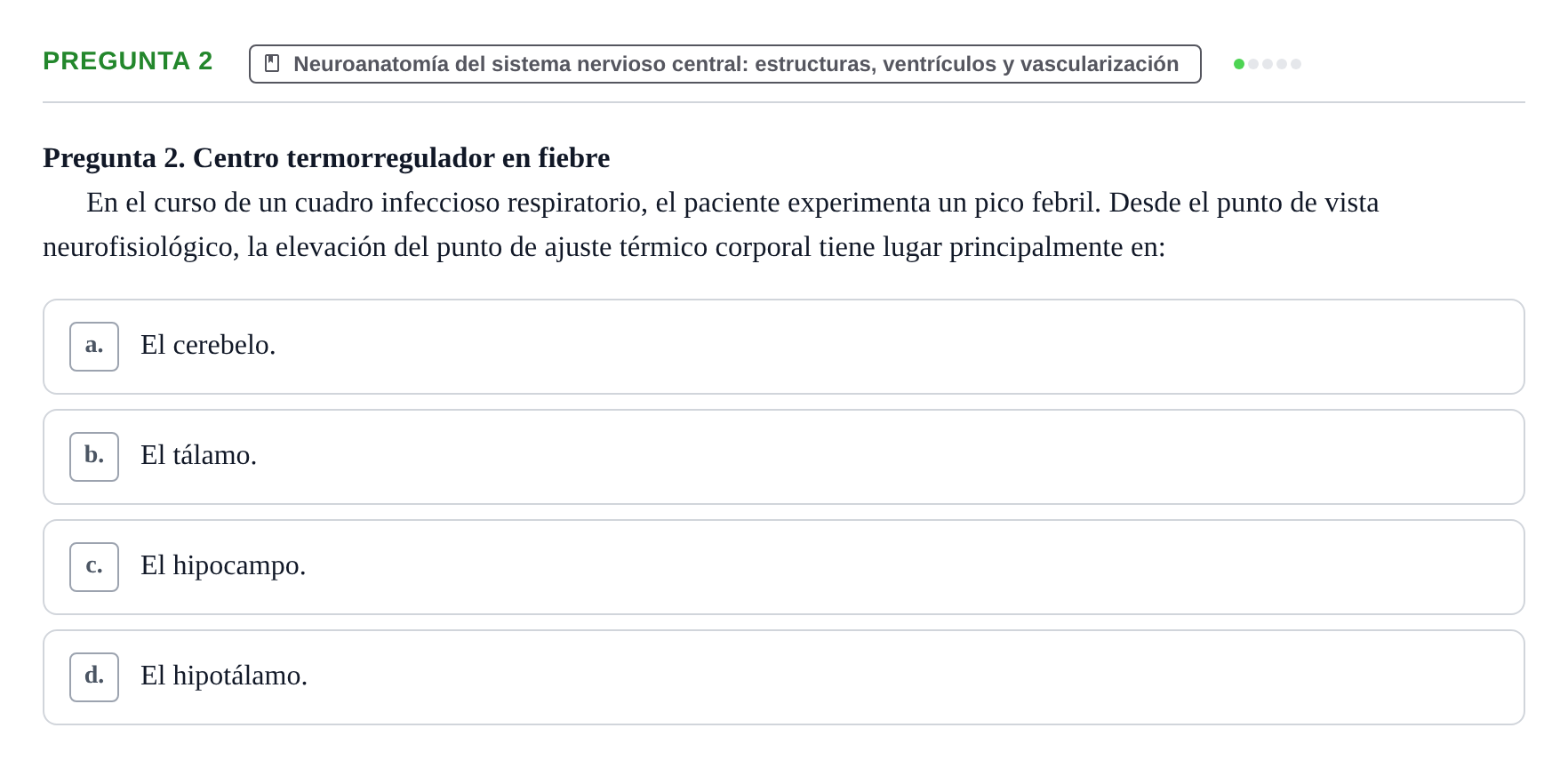 Enunciado: Pregunta 2
