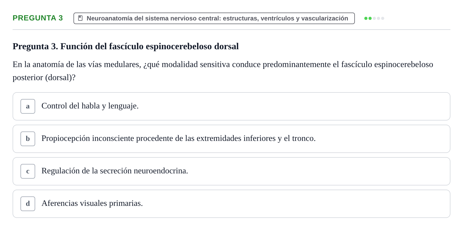 Enunciado: Pregunta 3