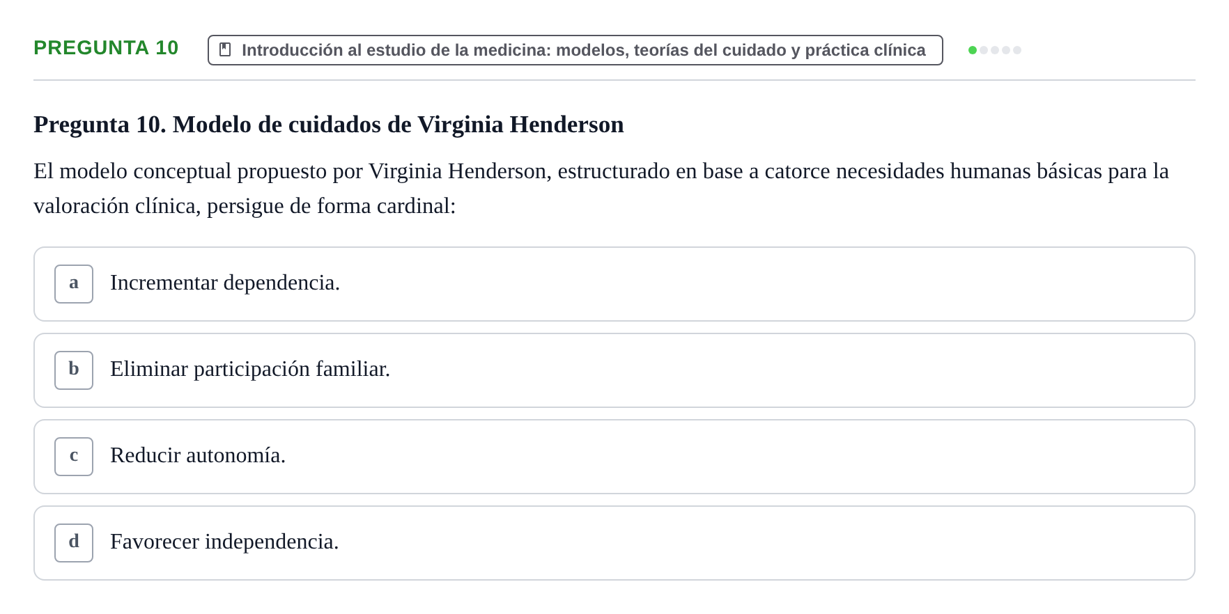 Enunciado: Pregunta 10