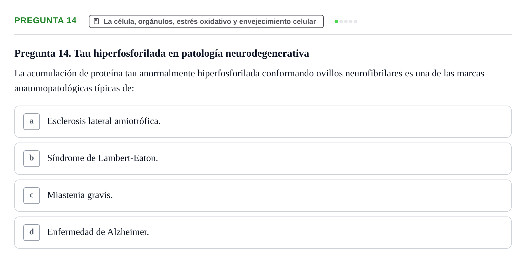 Enunciado: Pregunta 14