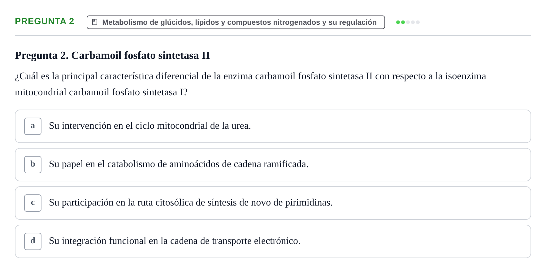 Enunciado: Pregunta 2