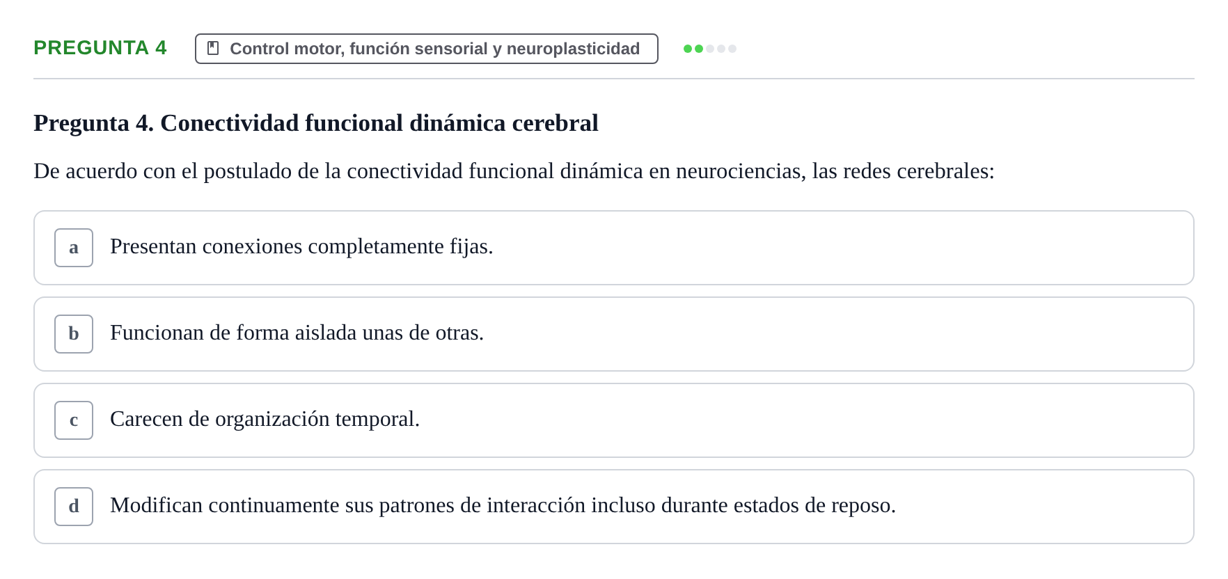 Enunciado: Pregunta 4