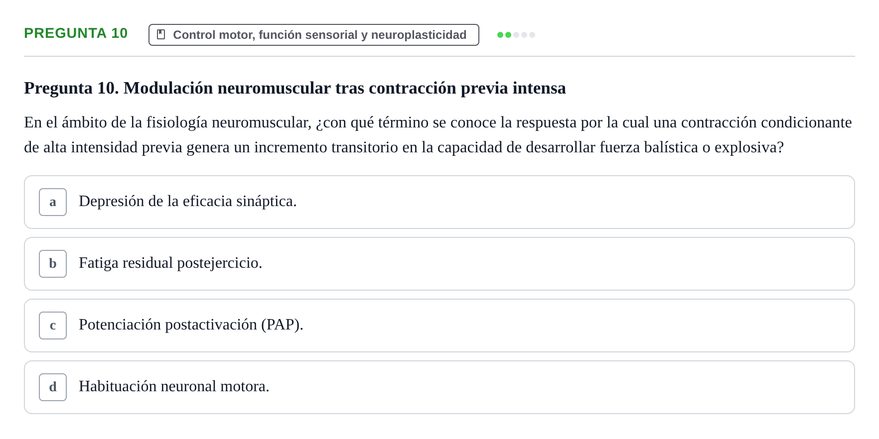 Enunciado: Pregunta 10