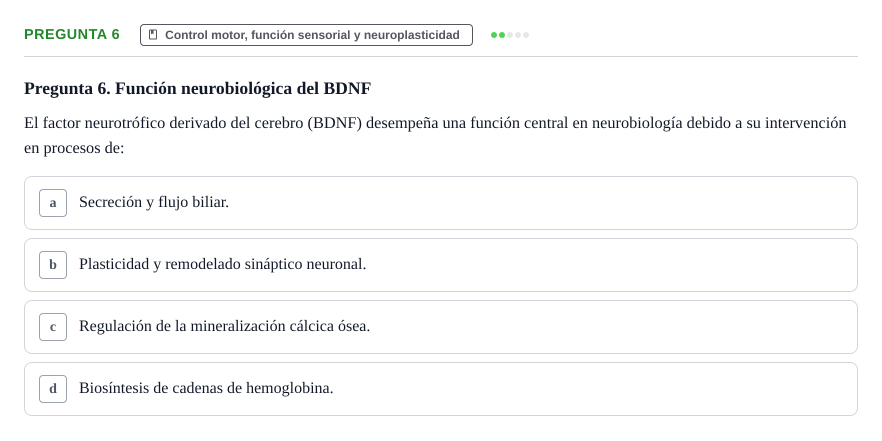 Enunciado: Pregunta 6