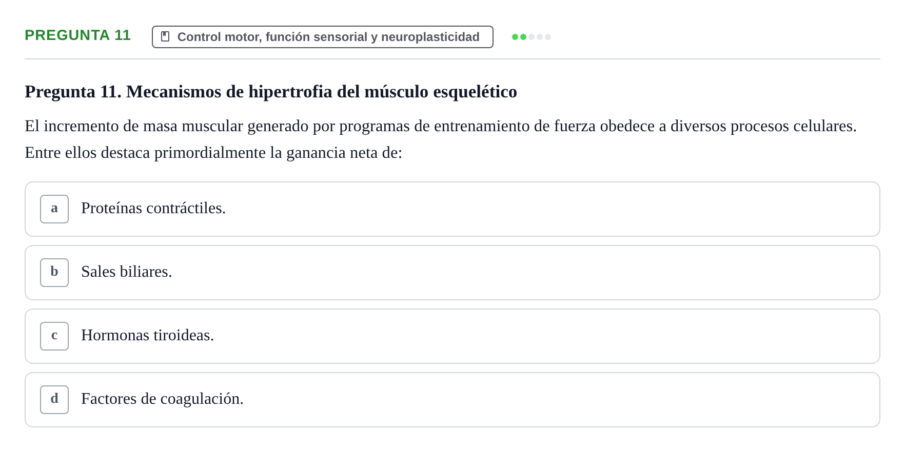 Enunciado: Pregunta 11