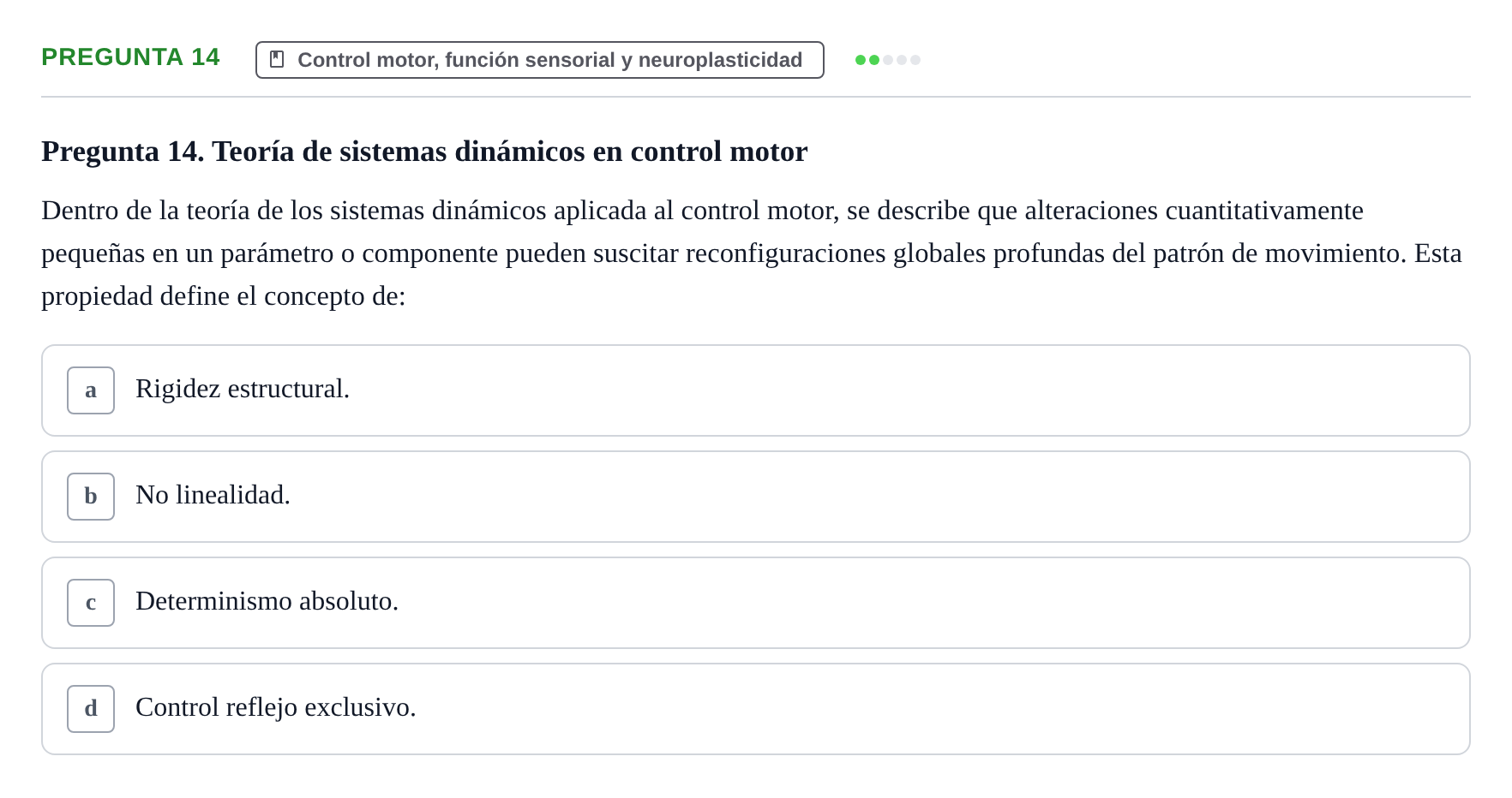 Enunciado: Pregunta 14
