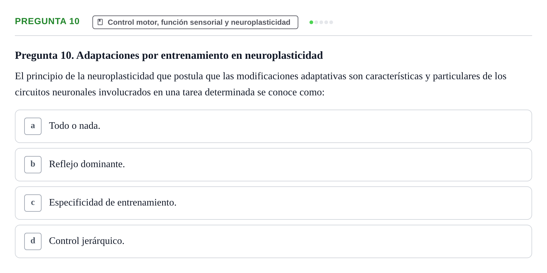 Enunciado: Pregunta 10