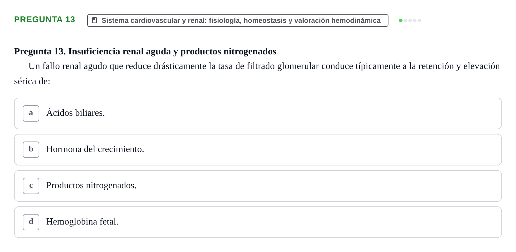 Enunciado: Pregunta 13