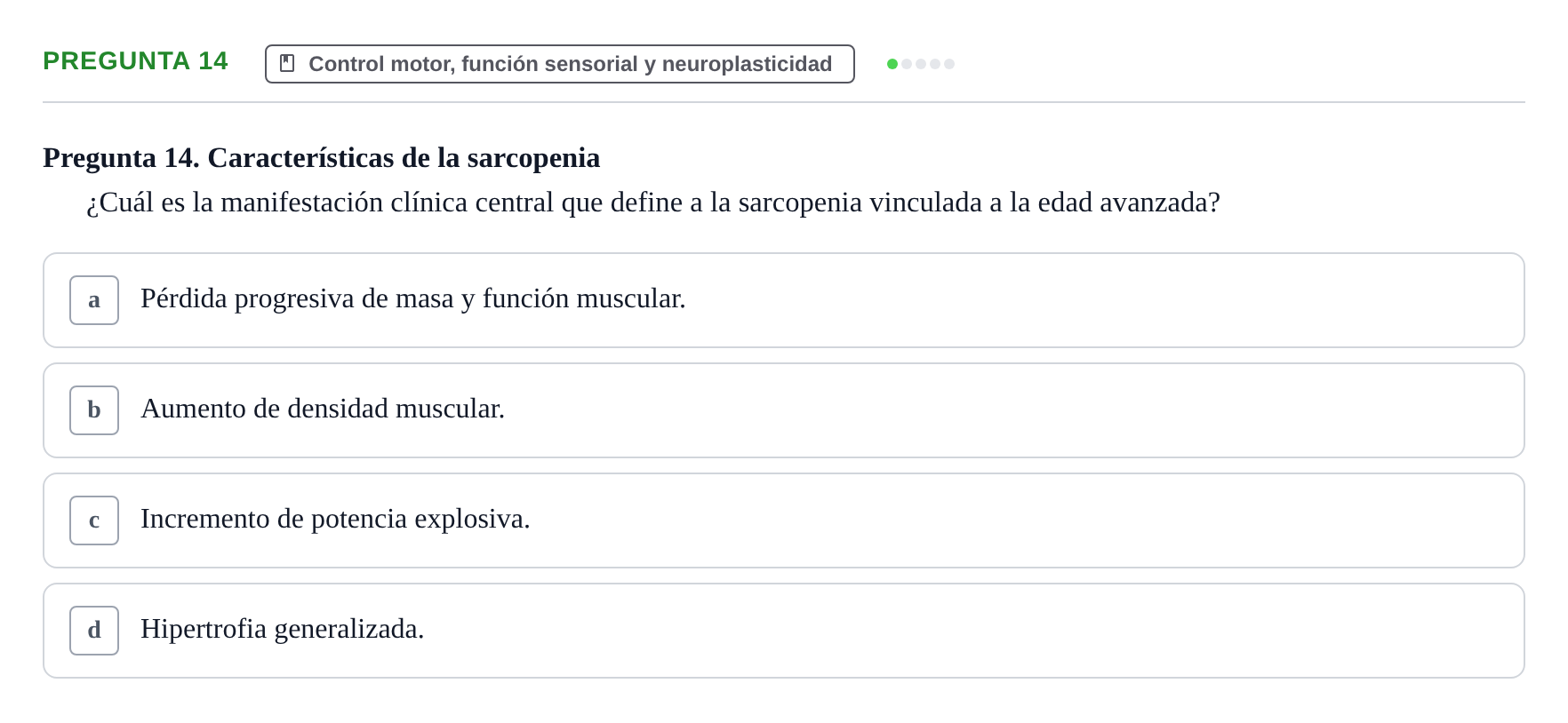 Enunciado: Pregunta 14
