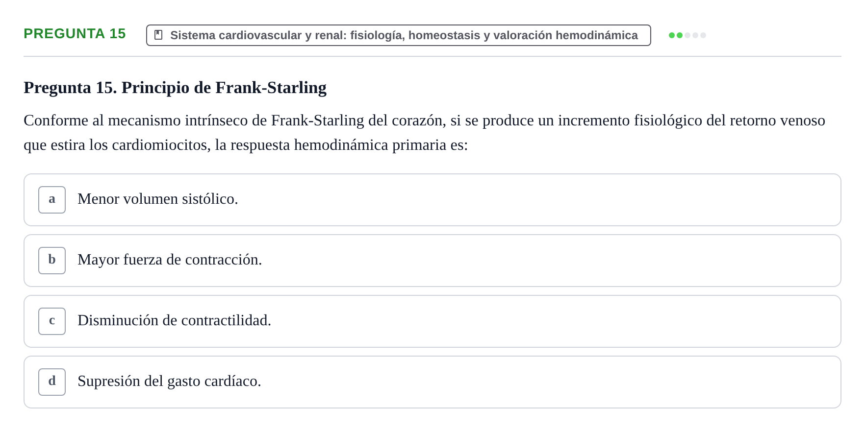 Enunciado: Pregunta 15