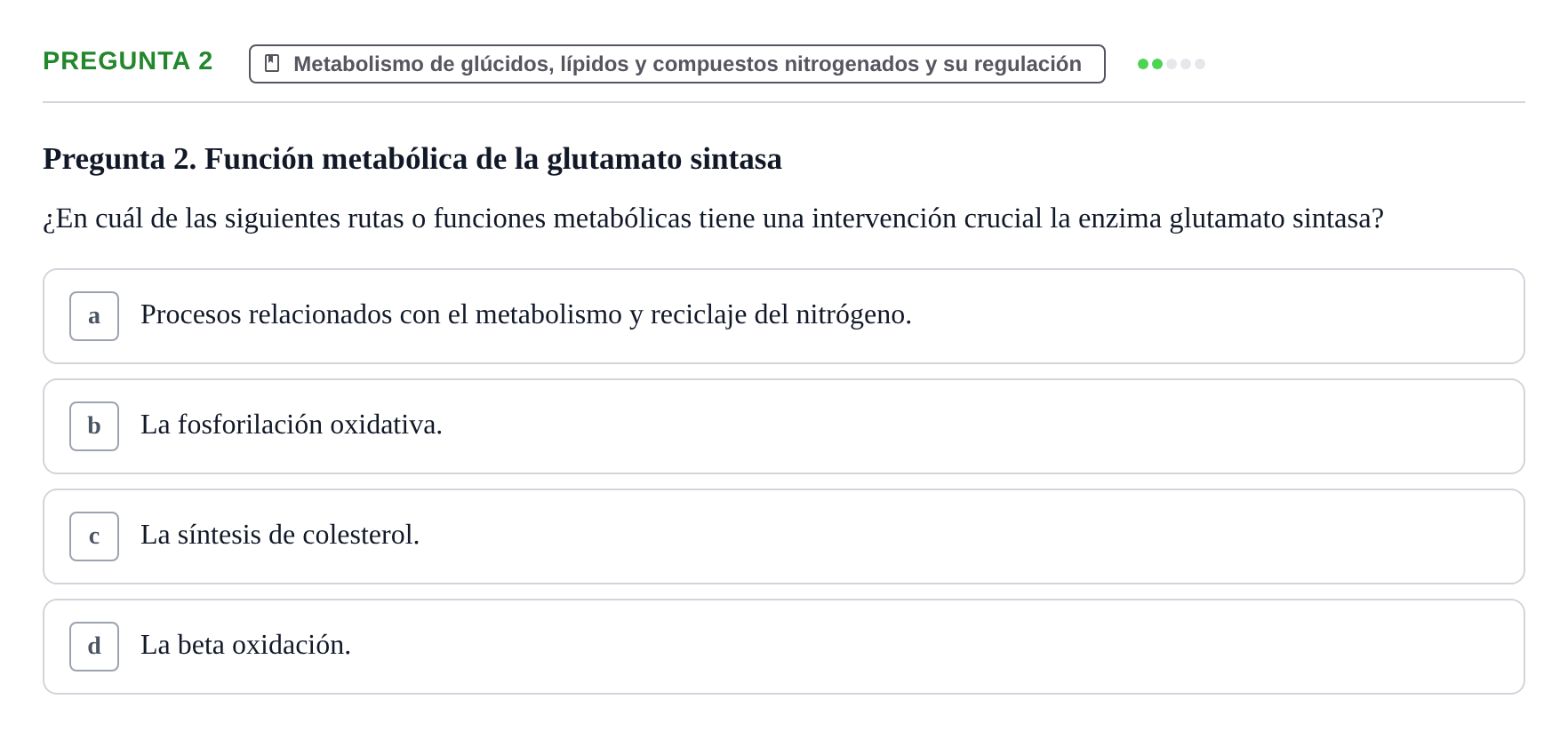 Enunciado: Pregunta 2