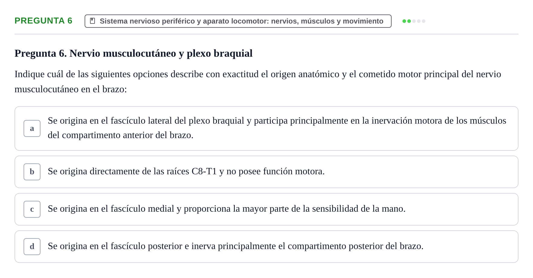 Enunciado: Pregunta 6