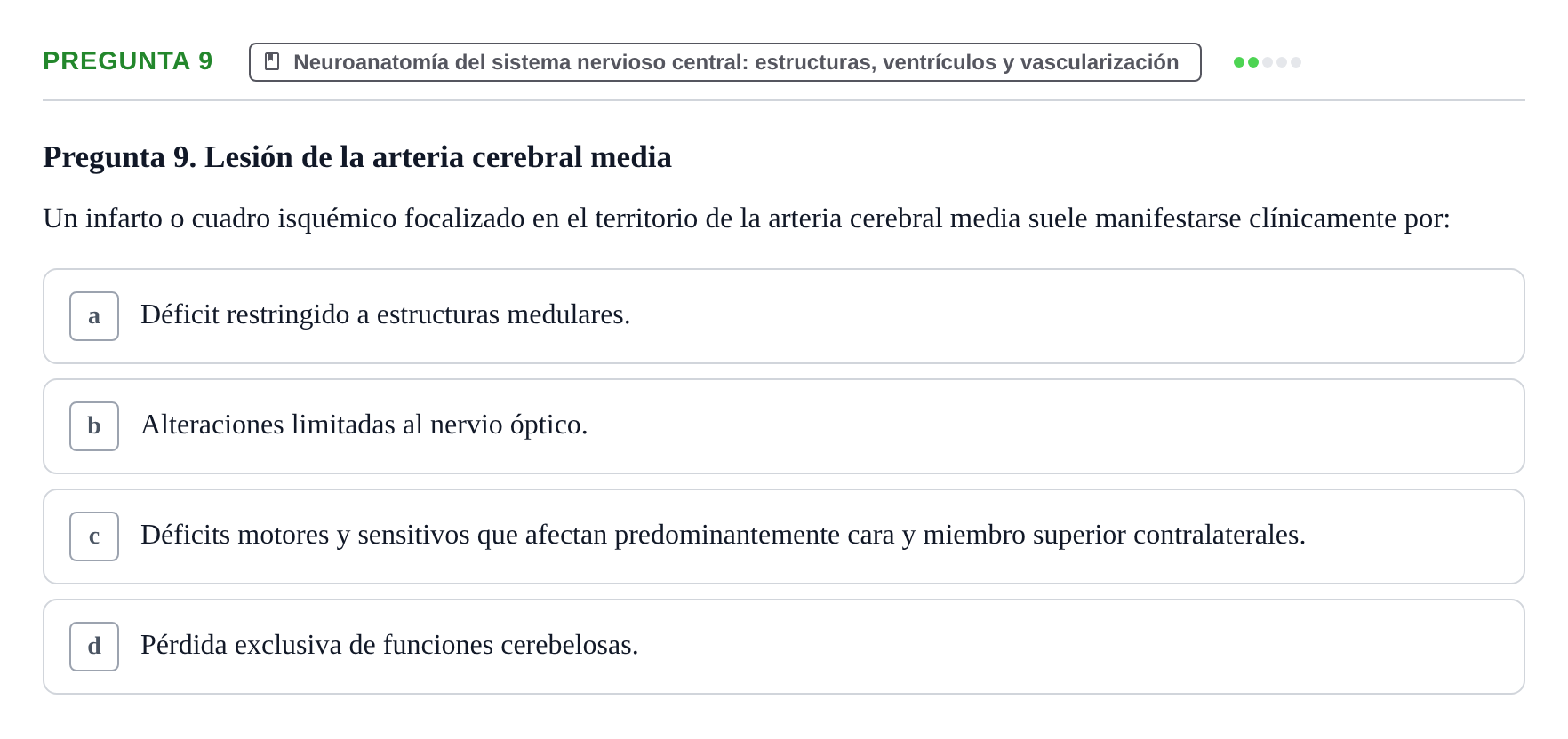 Enunciado: Pregunta 9