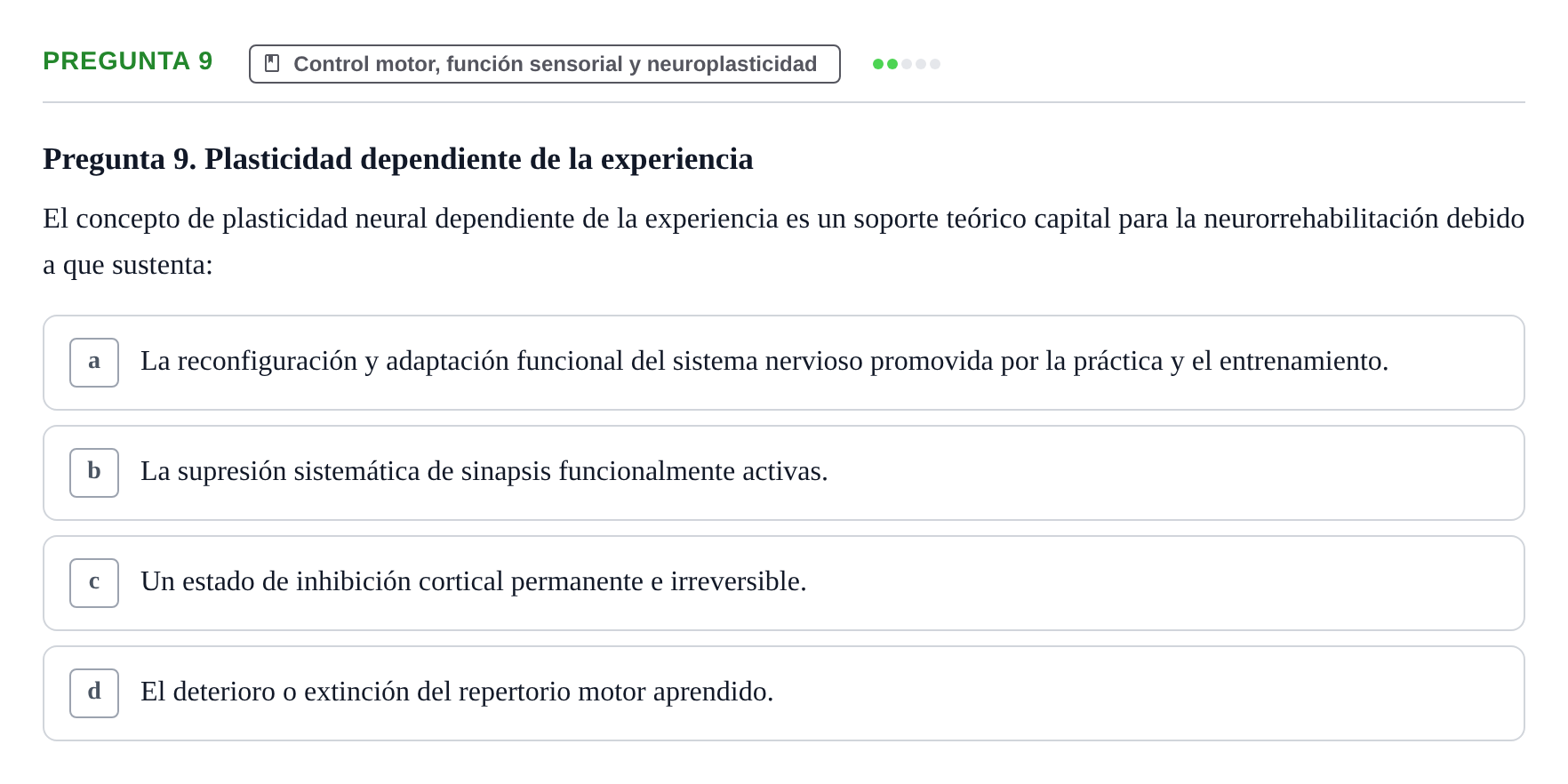 Enunciado: Pregunta 9