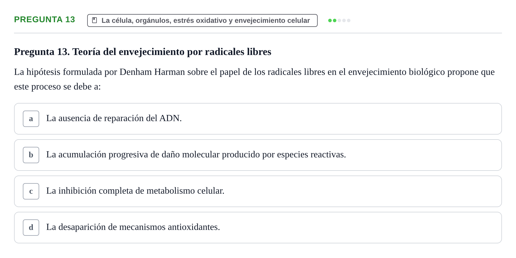 Enunciado: Pregunta 13