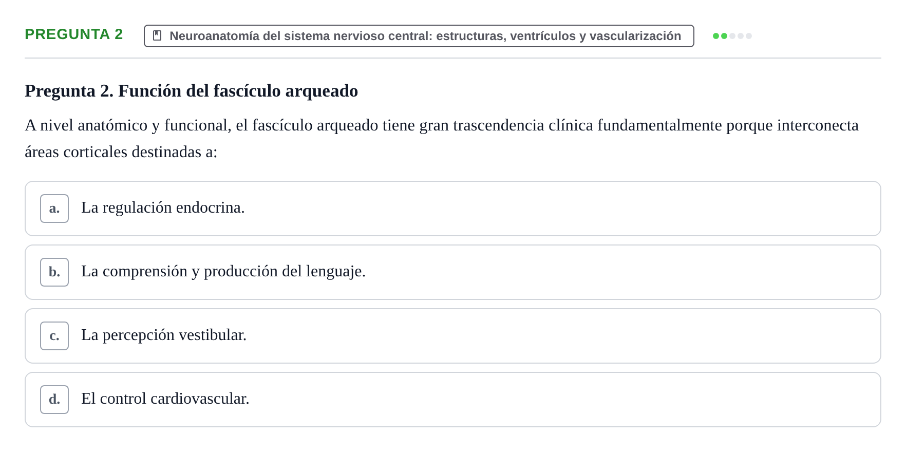 Enunciado: Pregunta 2