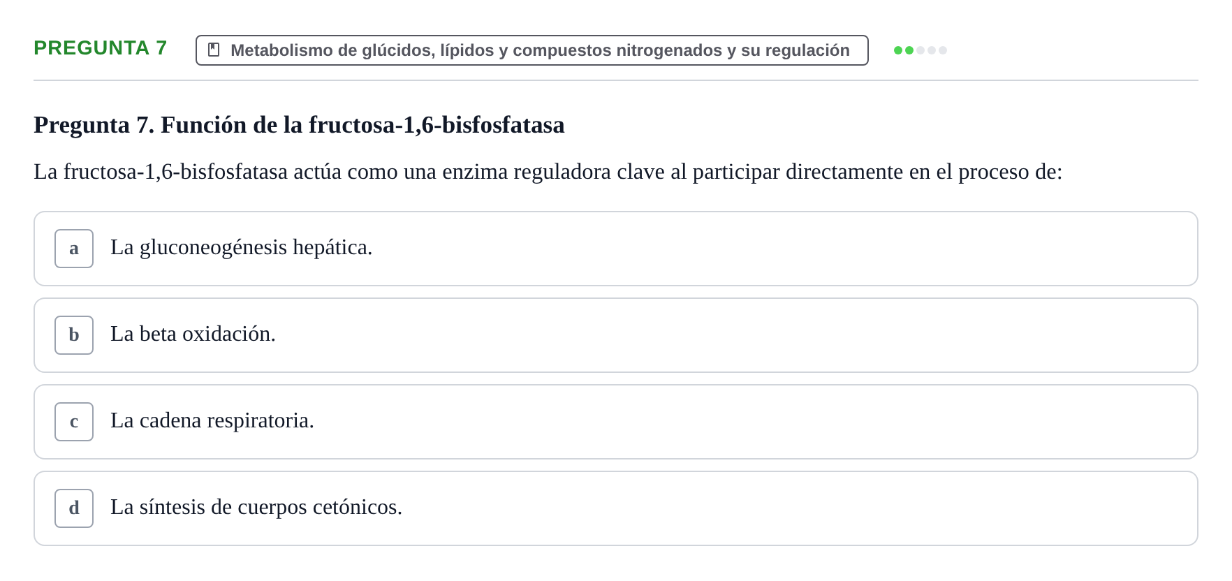 Enunciado: Pregunta 7