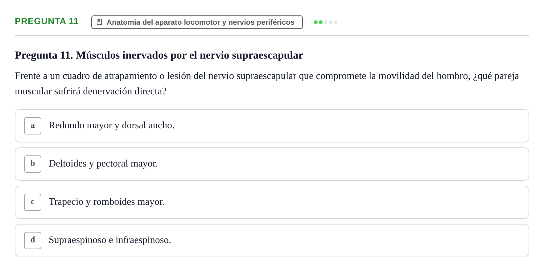 Enunciado: Pregunta 11