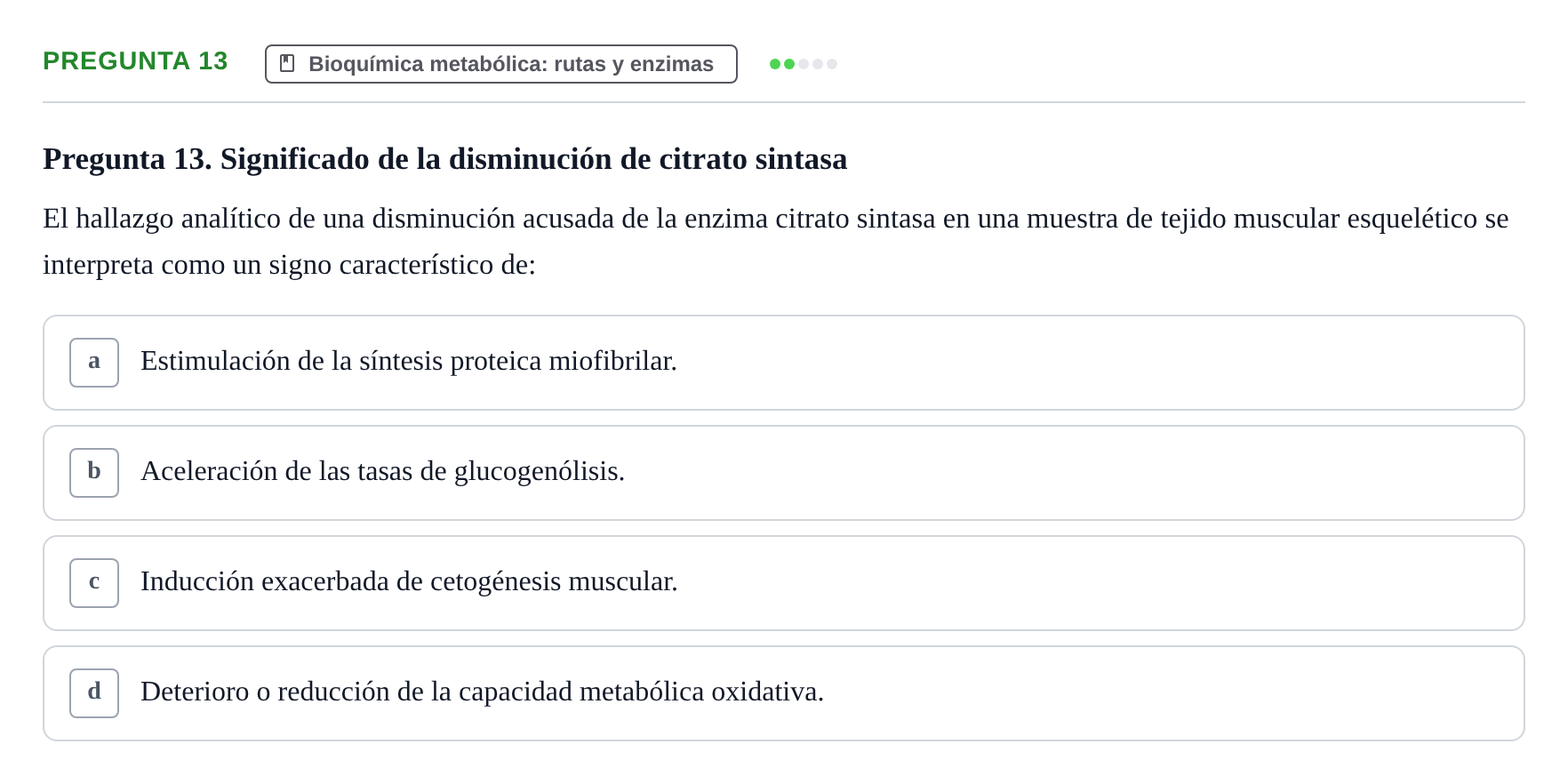 Enunciado: Pregunta 13