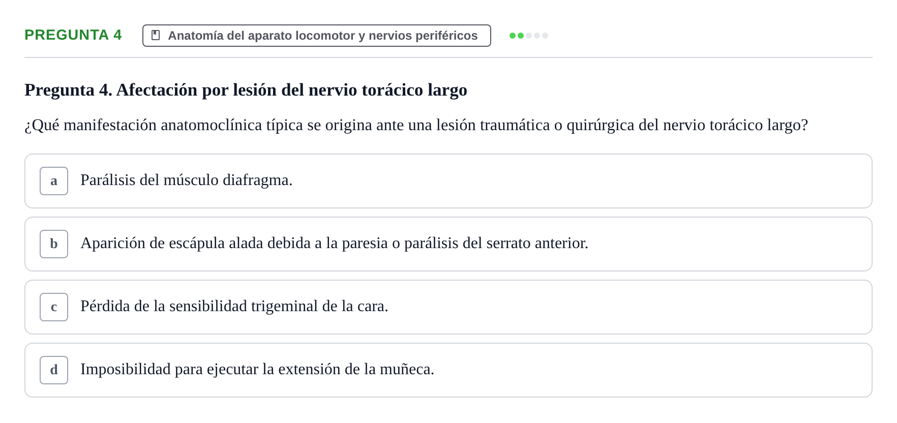 Enunciado: Pregunta 4