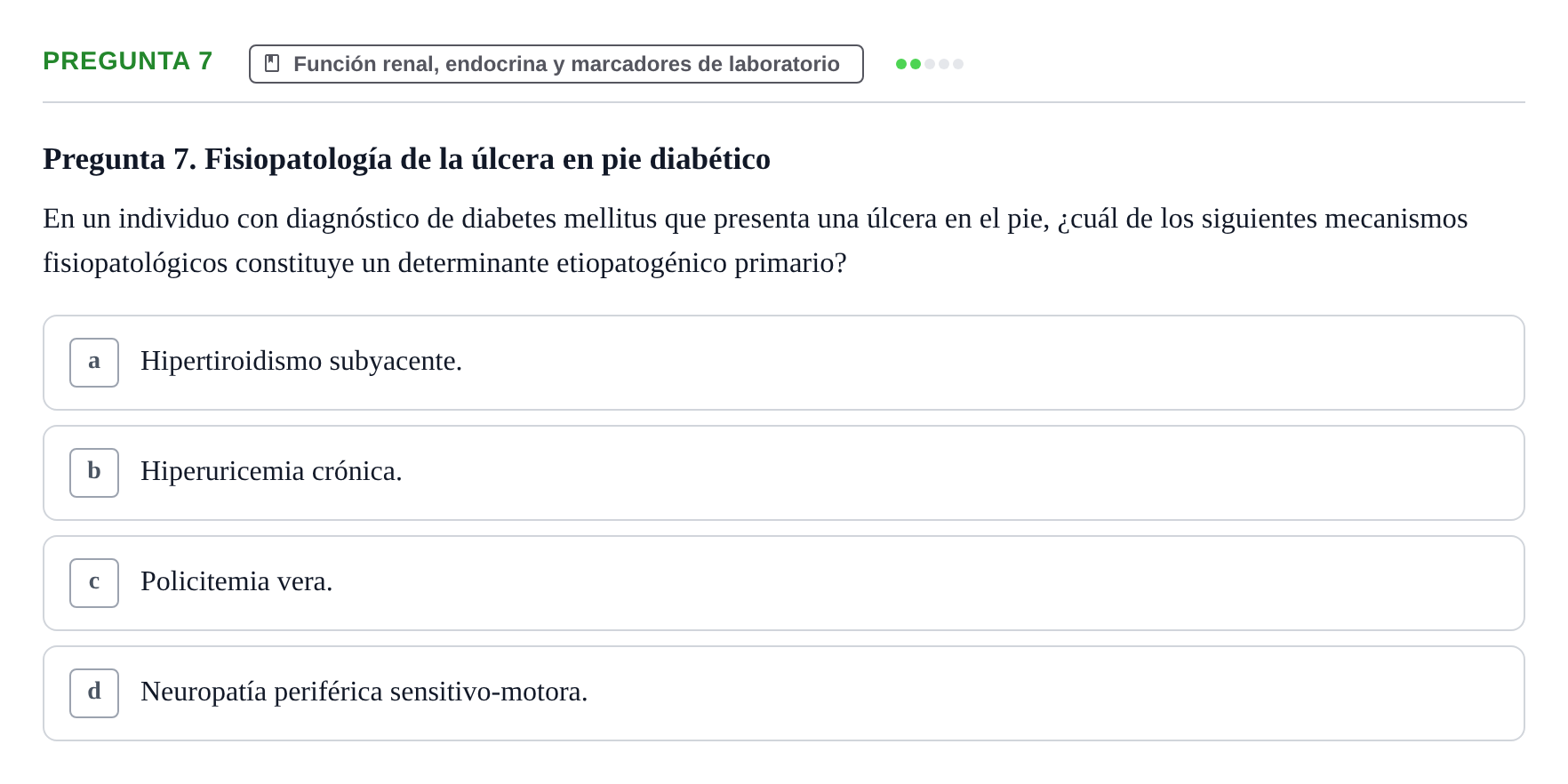 Enunciado: Pregunta 7