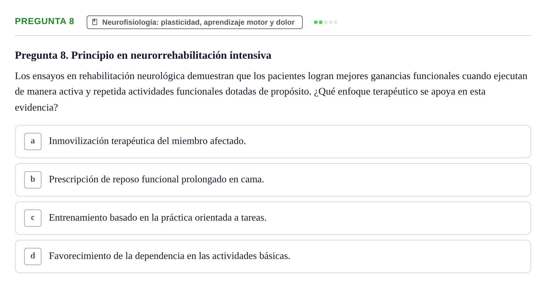 Enunciado: Pregunta 8