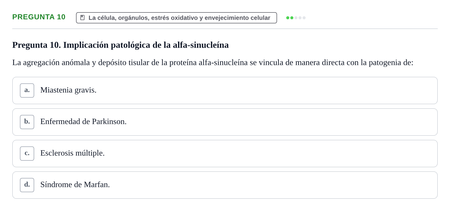 Enunciado: Pregunta 10