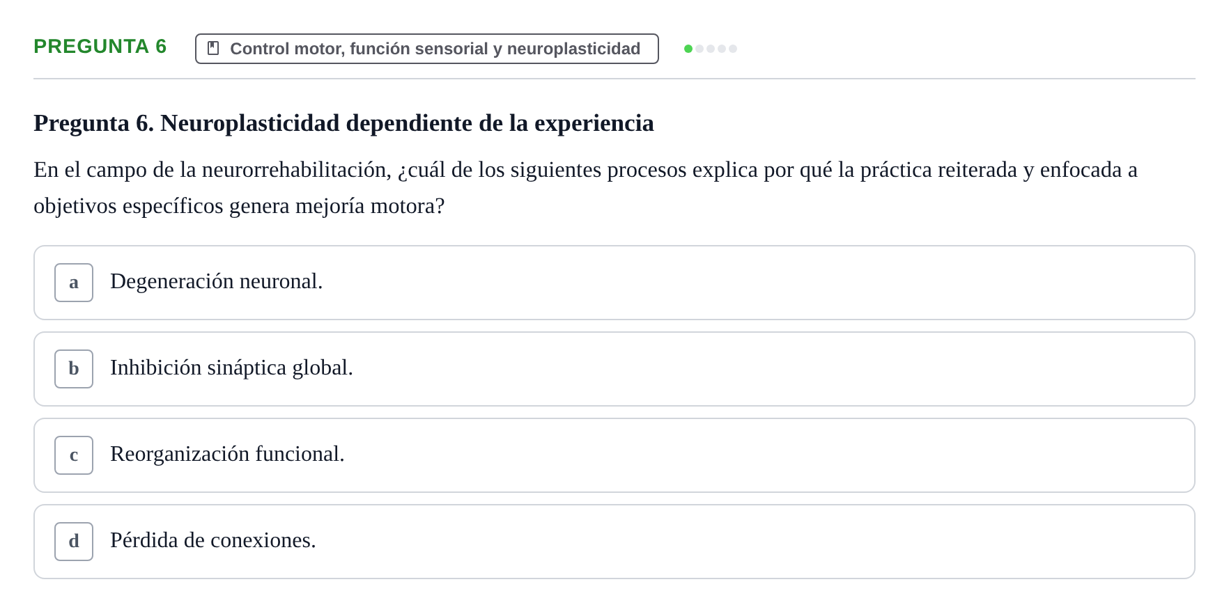 Enunciado: Pregunta 6