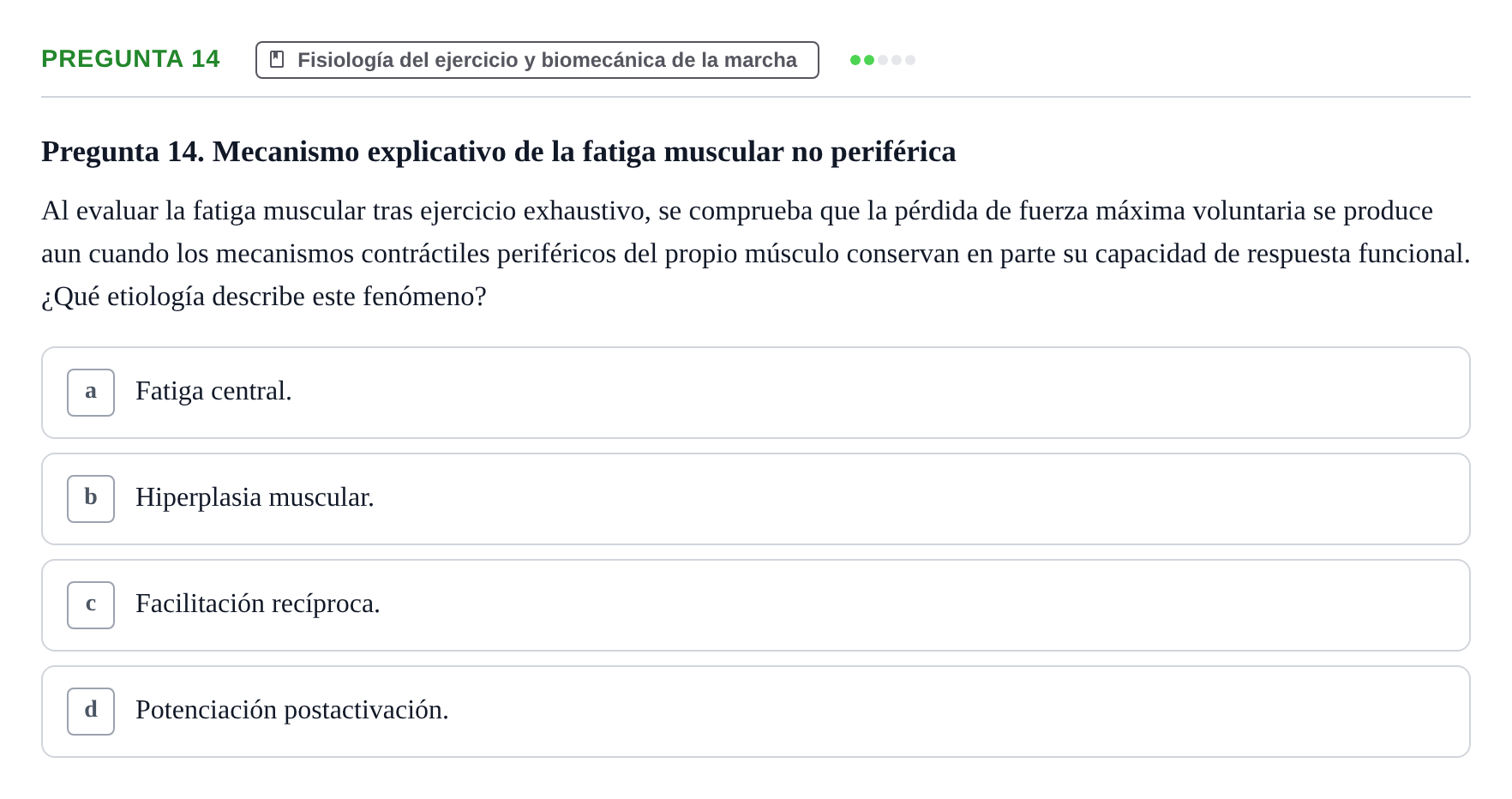 Enunciado: Pregunta 14