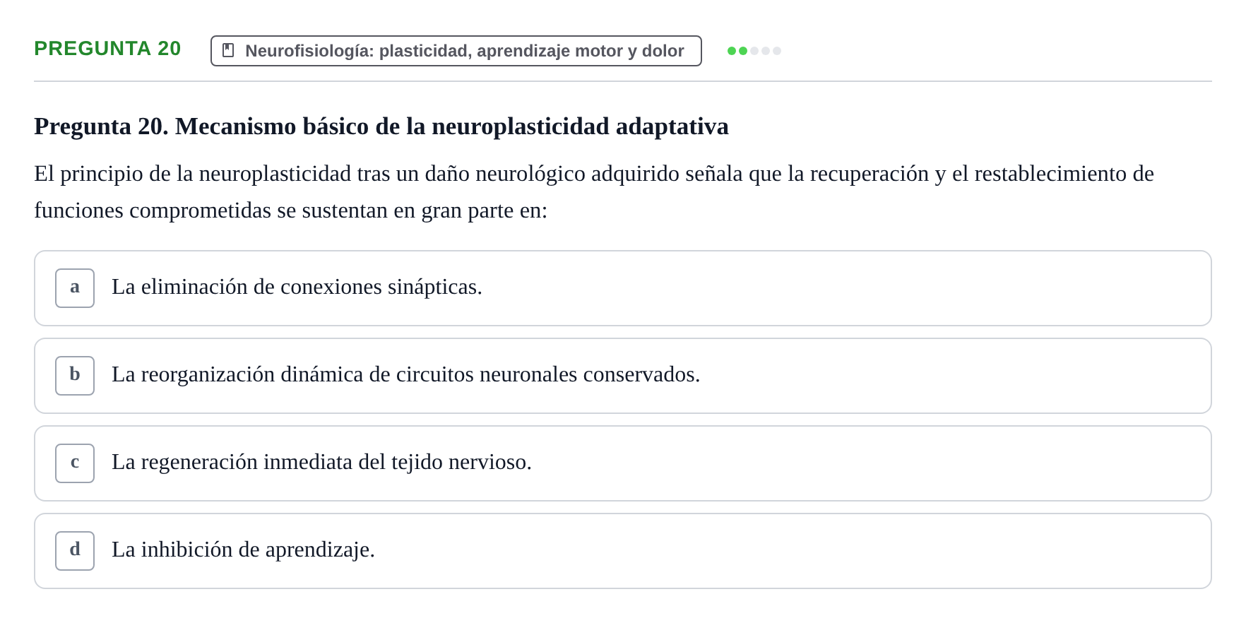 Enunciado: Pregunta 20