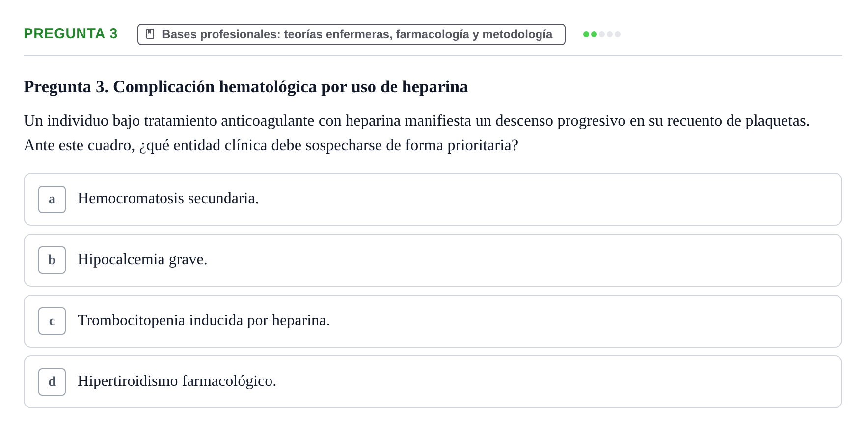 Enunciado: Pregunta 3