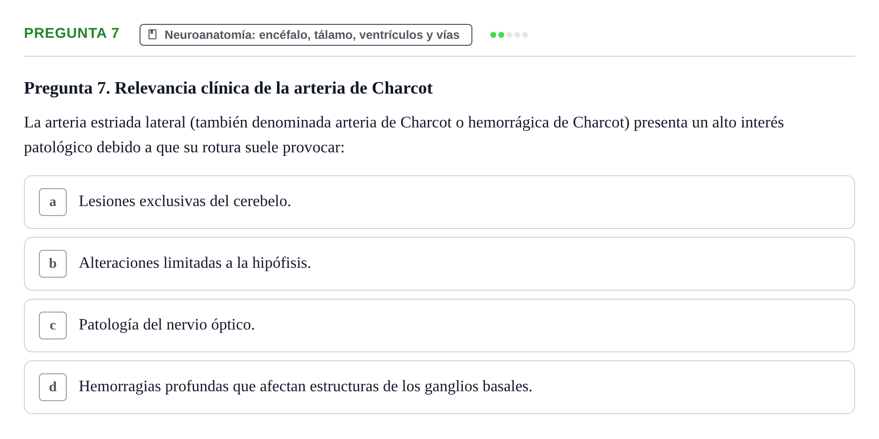 Enunciado: Pregunta 7