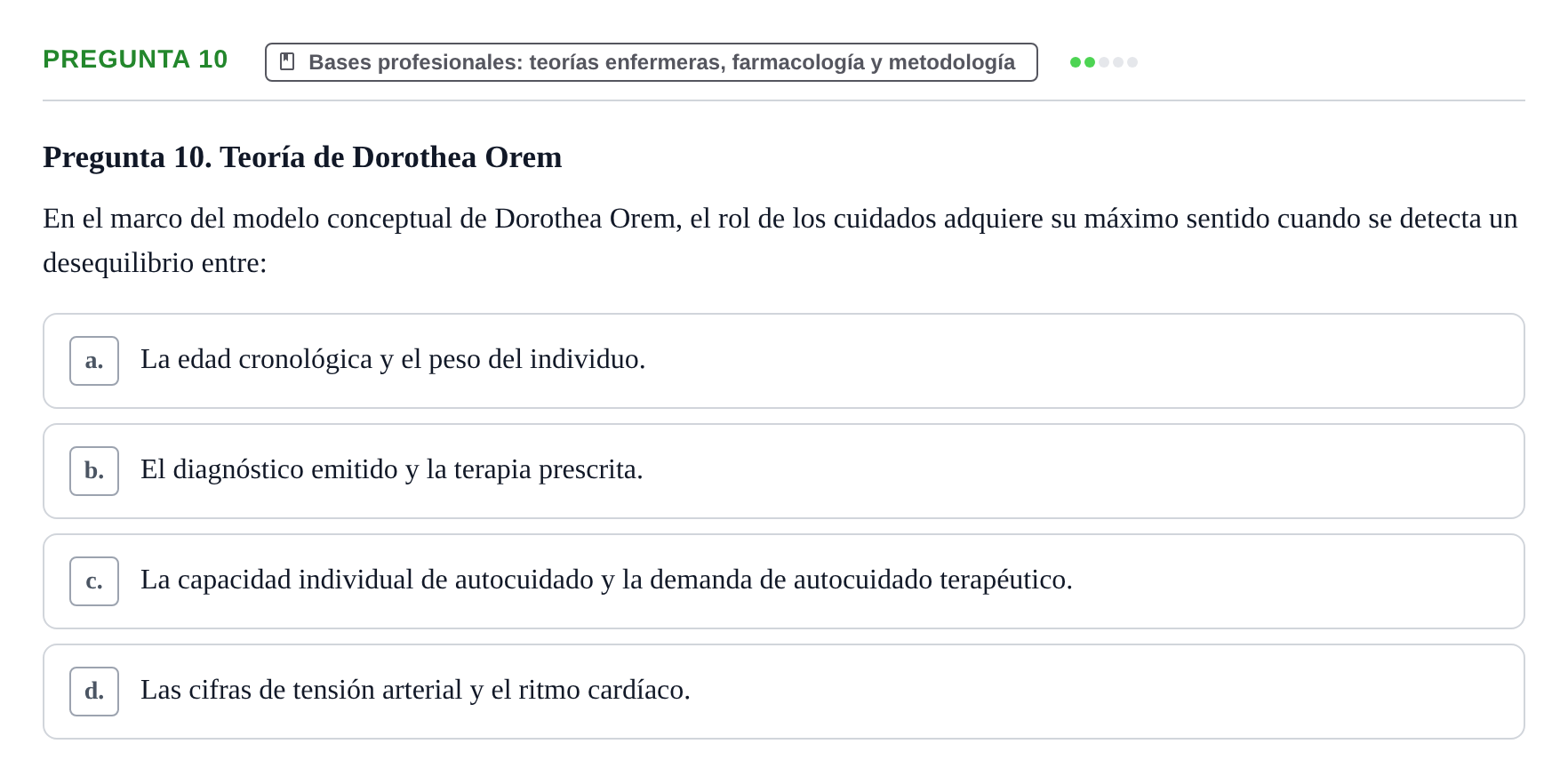 Enunciado: Pregunta 10